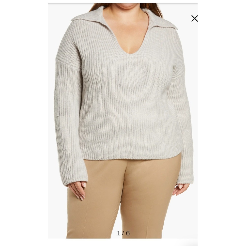 NWT XXL Vince Collared Wool & Cashmere Sweater MSRP $445